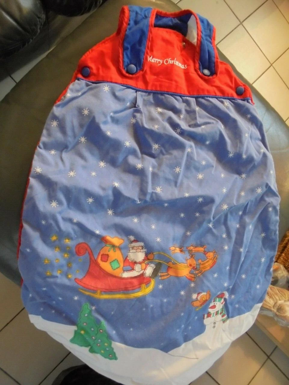 Nestje / babybeddegoed met kerstthema maat 6/18 maanden Cadeau idee – photo 3